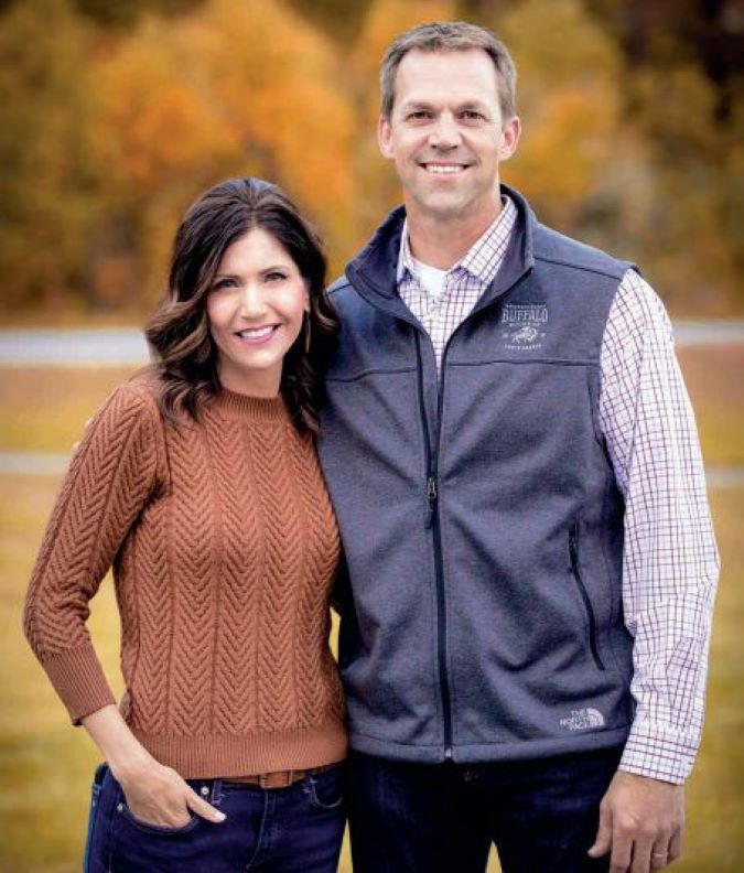 Bryon Noem and Kristi Noem together — the couple married in 1992 and have three children